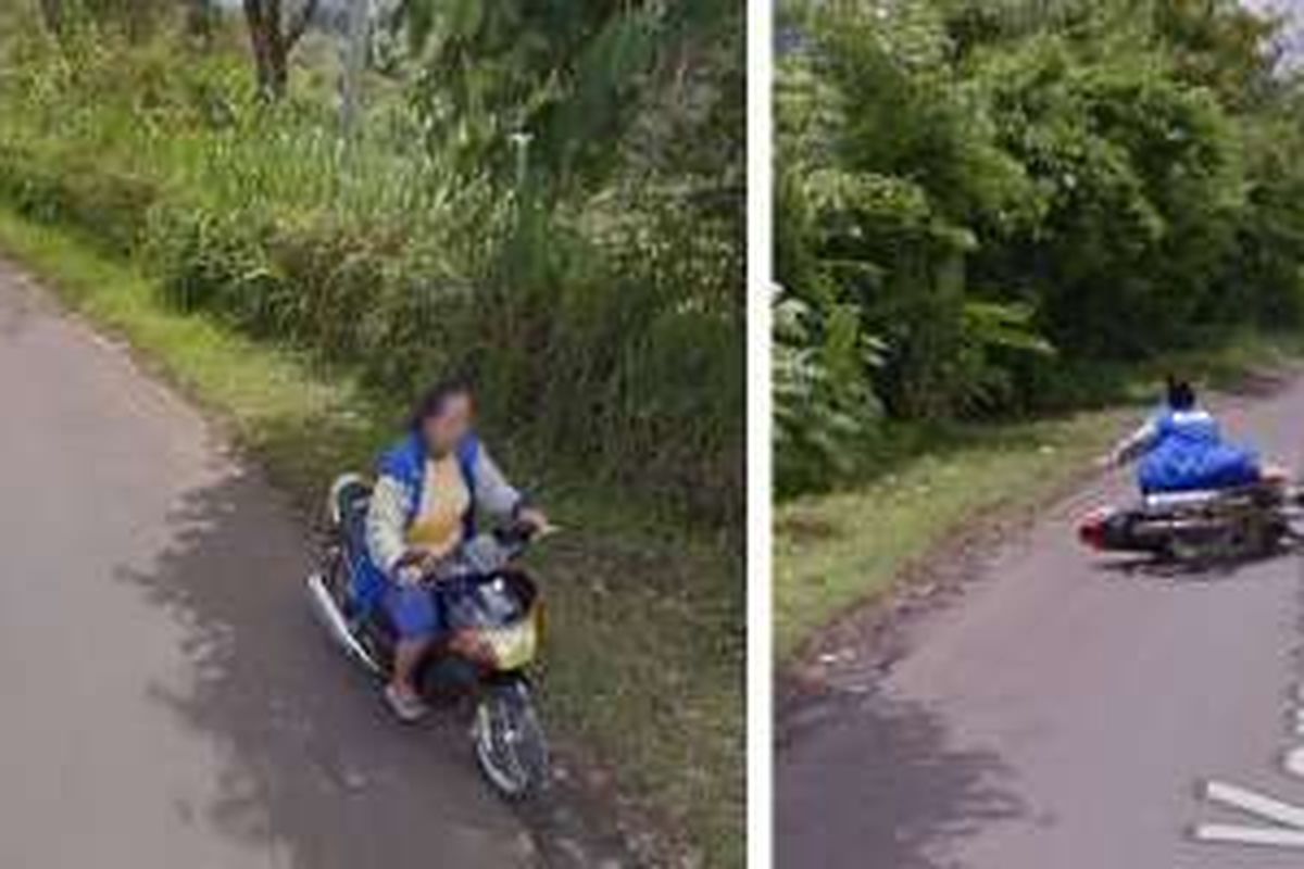 Perempuan ini terekam jatuh di Google Street View