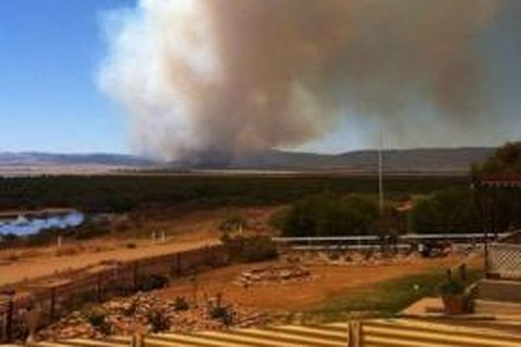 Kebakaran semak seperti terjadi di Australia Selatan ini selalu menjadi ancaman selama musim panas.