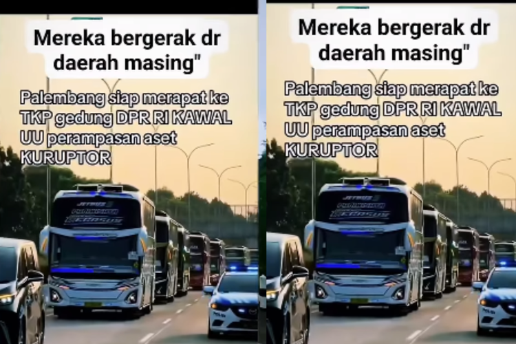 Video Ratusan Bus ke Jakarta Ternyata Rombongan Wisata Bukan Demo