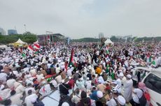 Aksi Munajat 212 di Monas, Peserta Tak Henti-henti Teriakkan "Free Palestine!" 