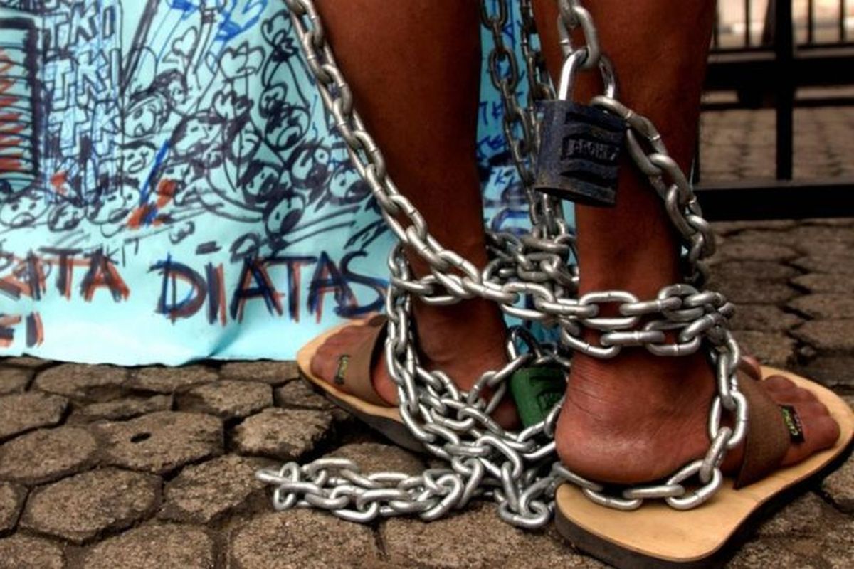 Ilustrasi perbudakan.