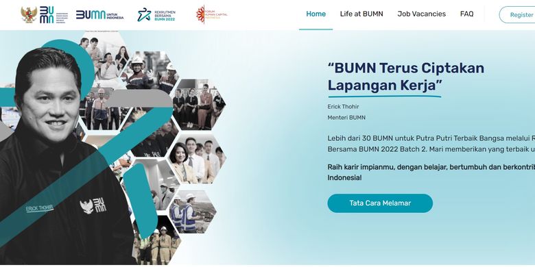 Syarat dan cara mendaftar Rekrutmen Bersama BUMN 2022 batch 2