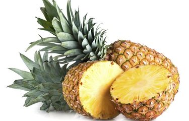 Ilustrasi nanas, buah nanas. 