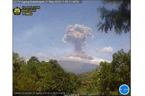 Ini Daerah yang Terpapar Hujan Abu Vulkanik Pasca-erupsi Gunung Agung Siang Tadi