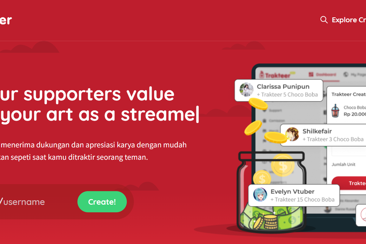 Apa itu Trakteer yang dipakai donasi?