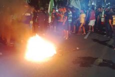 Protes Kongres PSSI, Bonek Tutup Jalan dan Bakar Spanduk