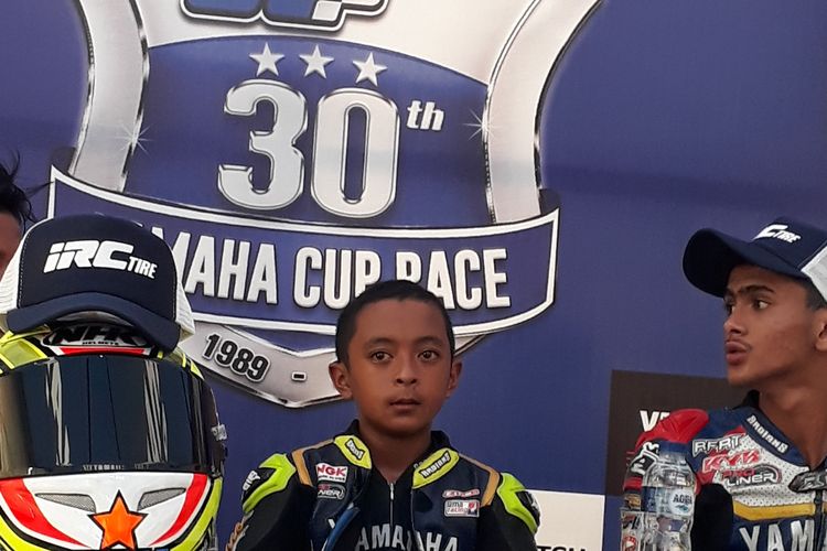 Muhammad Nicky Haiden setelah meraih podium dalam YCR 2019 Boyolali