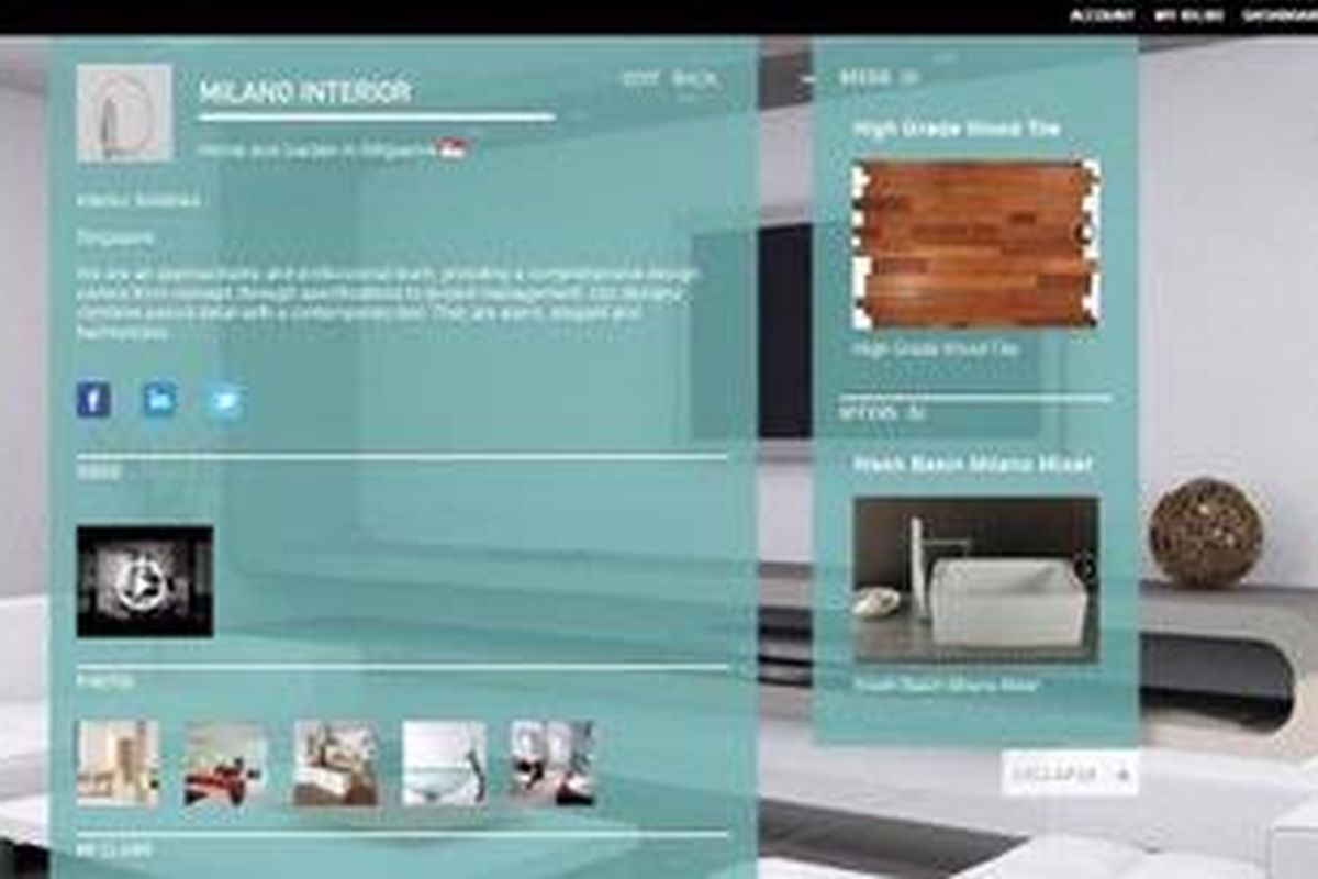 Screenshot salah satu bisnis yang memanfaatkan Cyfler.