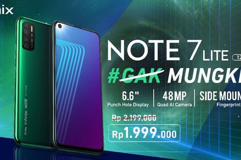 Infinix Note 7 Lite Resmi di Indonesia, Harga Rp 1,9 Juta
