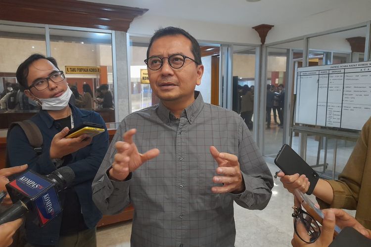 Wakil Sekretaris Jenderal PKB Syaiful Huda ditemui di Kompleks Parlemen Senayan, Jakarta, Rabu (12/7/2023).