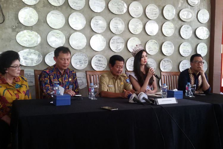 Yayasan Putri Indonesia saat jumpa pers didampingi Pemprov Kepulauan Bangka Belitung.