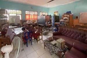5 Tahun Bangunan Sekolah Rusak di Bangkalan, Ruang Belajar Dibagi 7 Bagian