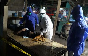 Seorang pria meninggal mendadak di sebuah warung sate di Kecamatan Maja, Kabupaten Lebak, Banten, Minggu (17/5/2020). Belakangan diketahui meninggal karena masuk angin.