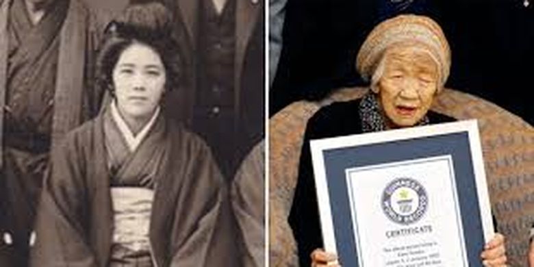 Kanke Tanaka (117 tahun) memegang rekor sebagai orang tertua di dunia. 