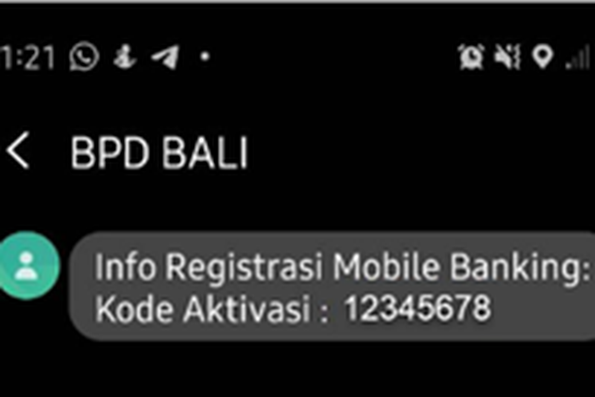 Ilustrasi cara daftar Mobile Banking BPD Bali.