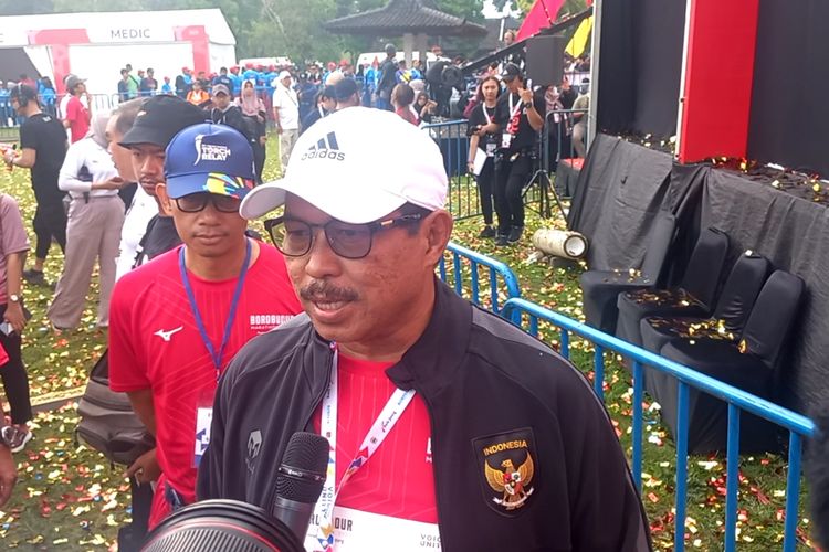 PJ Gubemur Jawa Tengah Nana Sudjana usai membuka Borobudur Marathon 2023