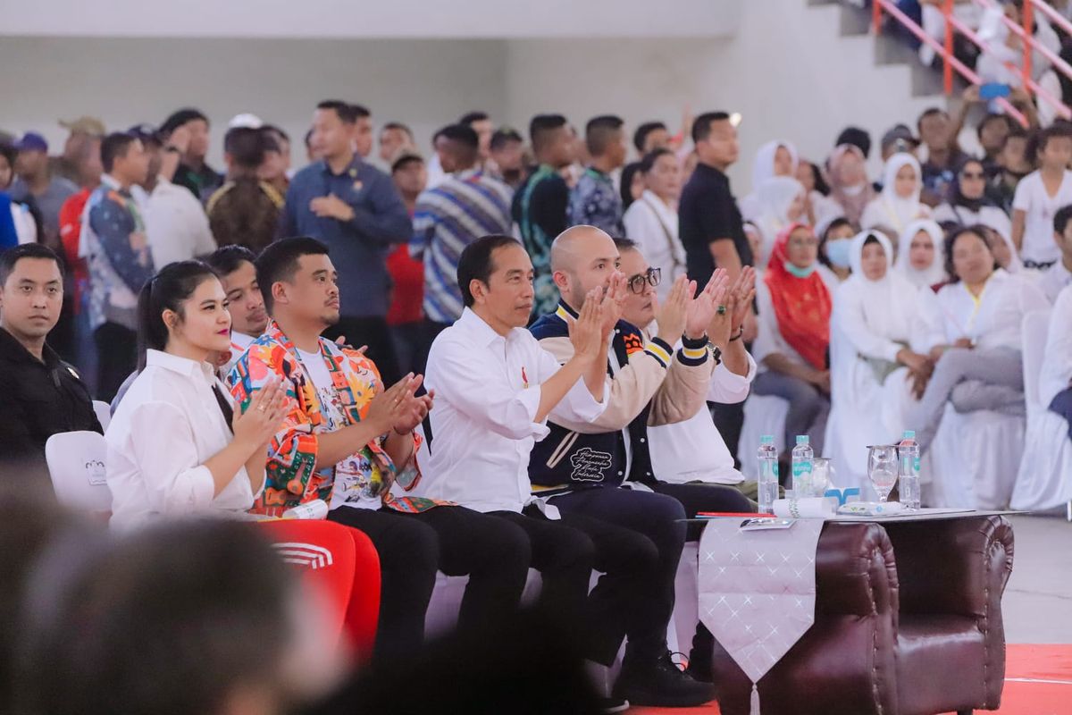 Rembuk Kemerdekaan 2023 dihadiri Bobby Nasution dan Presiden Jokowi, serta ribuan relawan Medan.