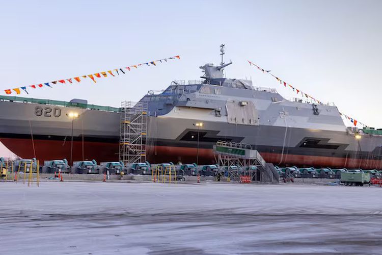 Arab Saudi Pamer Kapal Perang Baru HMS King Saud, Diluncurkan di AS