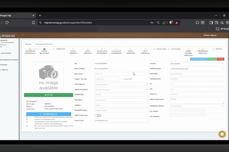 Cara daftar petugas haji 2026 formasi PPIH Kloter dan PPIH Arab Saudi.