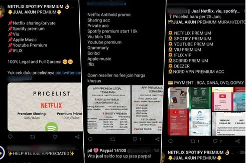 Praktisi Siber Komentari Jual Beli Akun Netflix dan Spotify Tak Resmi 