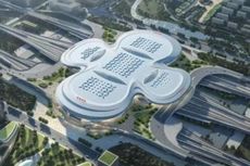 Warganet Soroti Desain Stasiun di Nanjing China Mirip Pembalut Perempuan