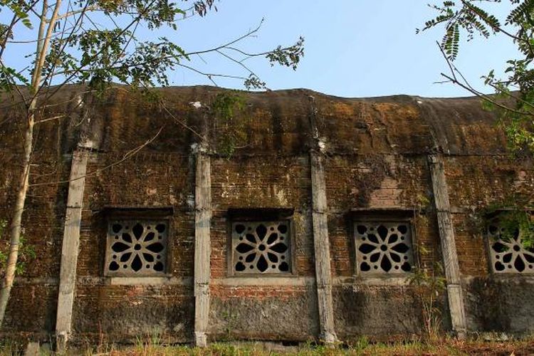 One side of the Chicken Church building in Magelang, Central Java.