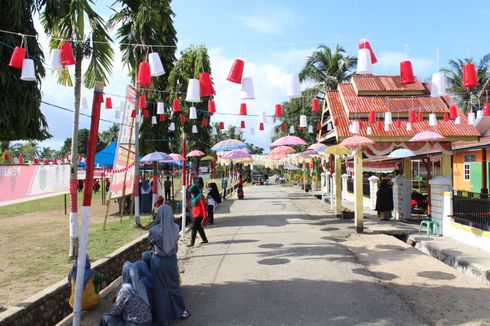 HUT RI Ke-73, Warga Sulap Sampah Plastik Jadi Penghias Kampung 