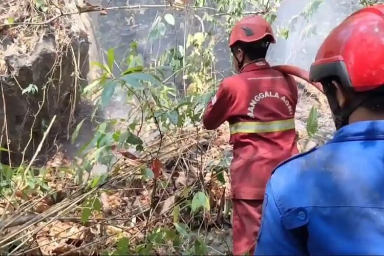 Karhutla 6 Hari di TN Babul Pangkep Hanguskan Lahan 35 Hektar, Medan Terjal Jadi Kendala