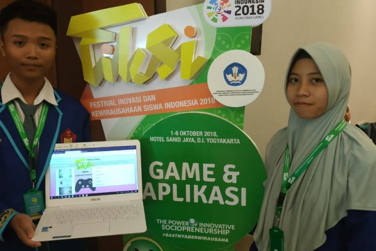 Peserta FIKSI (Festival Inovasi dan Kewirausahaan Siswa Indonesia) 2018, di Yogyakarta, 1-6 Oktober 2018