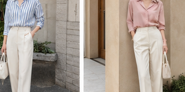 Inspirasi warna baju yang cocok dengan celana ivory, mulai dari nuansa netral, earth tone, hingga pastel agar outfit terlihat elegan.