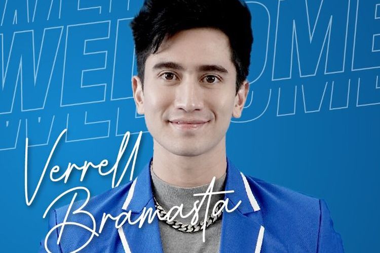 Poster artis Verrell Bramasta bergabung dengan Partai Amanat Nasional (PAN). 