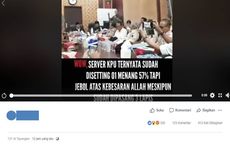 Viral Video yang Tuding Jokowi Disiapkan Menang 57 Persen, Ini Kata KPU