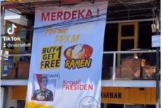 Banner Promonya Beli 1 Gratis 1 Kecuali Presiden Jadi Viral, Pemilik Kedai: Saya Minta Maaf