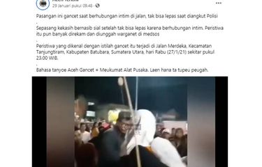 KLARIFIKASI] Video Disebut Sepasang Kekasih Alami Gancet Usai ...