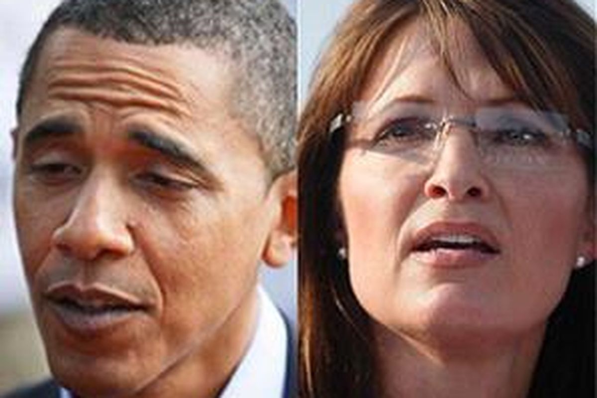 Barack Obama dan Sarah Palin