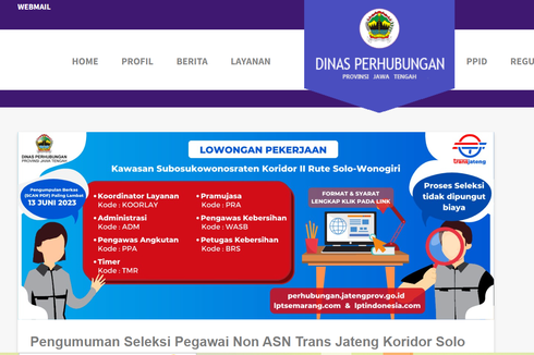 Trans Jateng Koridor Solo-Wonogiri Buka Lowongan untuk Lulusan SMP-S1, Usia Maksimal 45 Tahun!