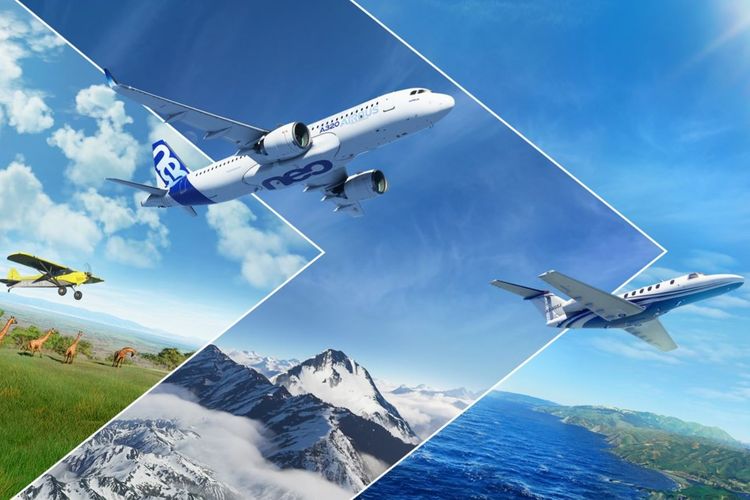 Poster Microsoft Flight Simulator 2020.