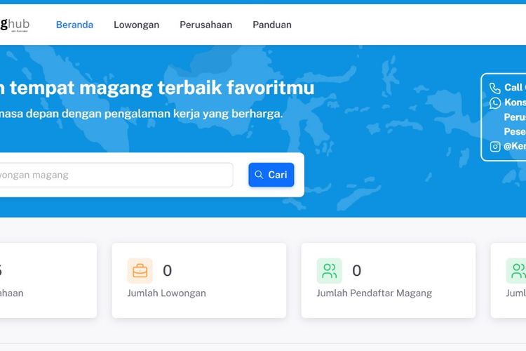 Pendaftaran Magang Nasional 2025, berikur cara cek kuota dan pilih lowongan.