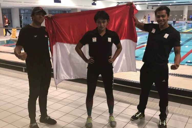 Tiga atket penyumbang medali: Gagarin Nathaniel Yus, Ressa Kania Dewi dan Gde Siman Sudartawa