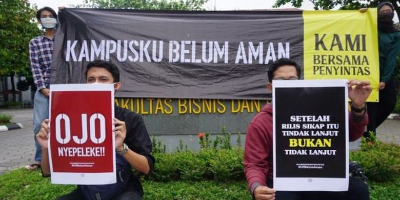 UII Bergerak, gerakan yang diinisiasi oleh para mahasiswa UII, menyampaikan dukungan kepada para korban dugaan kekerasan seksual. 