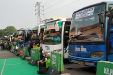 13 Bus Mudik di Terminal Kampung Rambutan Belum Lulus Uji Kelaikan