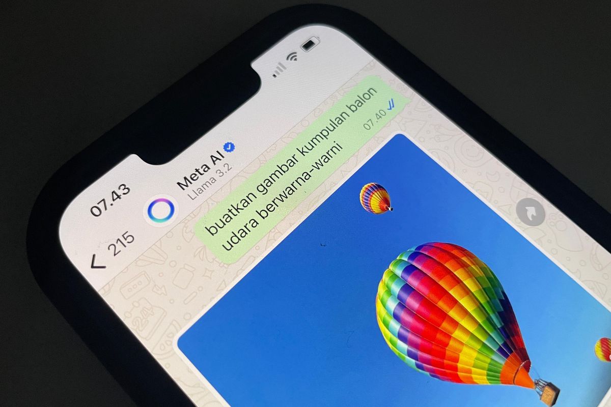 Cara memunculkan Meta AI di WhatsApp.