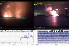 Kondisi Gunung Anak Krakatau Siaga, Kolom Abu hingga 3.157 Mdpl