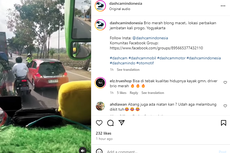 Video Polisi Pukul Mundur Honda Brio yang Lawan Arah Saat Macet