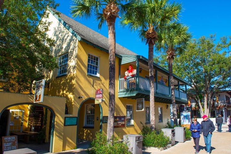 Bangunan Medieval Torture Museum di St. Augustine, Florida, pada tahun 2019.