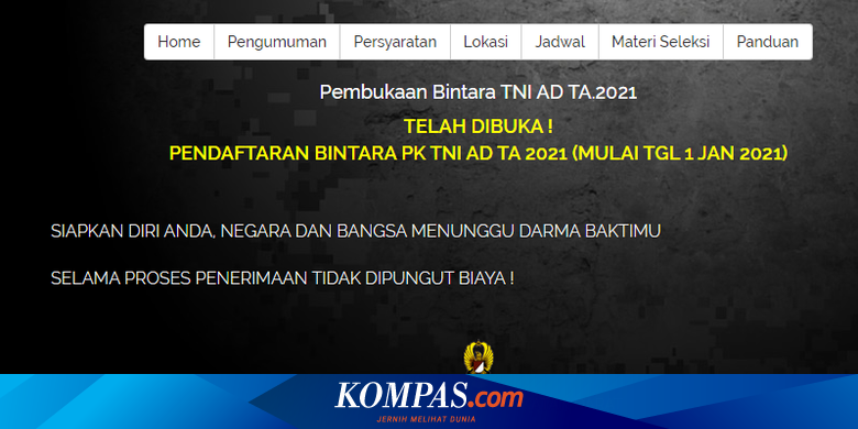 Rekrutmen Bintara Tni Ad 2021 Berikut Persyaratan Dan Cara Daftarnya Halaman All Kompas Com