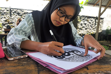Doodle Art Sarjana Teknik Pertanian di Lumajang, Goresan Tangan Mengundang Rupiah