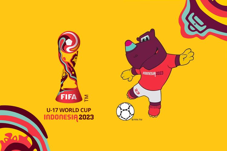 Ilsutrasi logo dan maskot Piala Dunia U-17 2023 Indonesia.