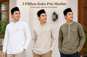 Rekomendasi Baju Koko Pria Lengan Pendek, Nyaman Dipakai Seharian dan Tetap Stylish