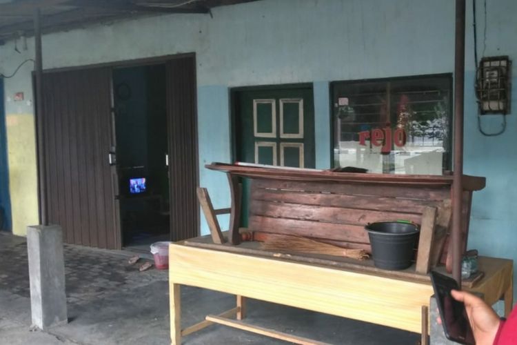 Rumah terduga teroris JS (40) di Karangmojo, Taman Martani, Kalasan, Kamis (19/7/2018). 